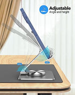 SOJUNER rotating tablet holder showcasing three hundred sixty degree swivel base rotation feature