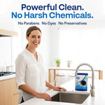 Citrus scented cleaning tablets packaging