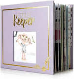 ConQuest Journals Wizarding World keepsake journal open displaying internal pages with watercolor illustrations.