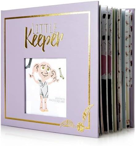 ConQuest Journals Wizarding World keepsake journal open displaying internal pages with watercolor illustrations.