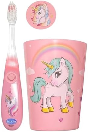 Lily's Home toddler soft toothbrush with light up two minute timer