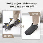 FitVille Men's Snow Boots side profile highlighting the thick fur lining and wide sole.