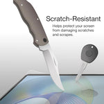 Detailed view of BoxWave flexible film protector texture