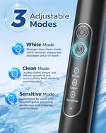 Complete retail presentation of the imported TEETHEORY oral care kit containing the power handle, charging cable, and multiple heads.
