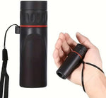 Vocue compact mini telescope packaging and optical lens elements designed for bird watching and hiking