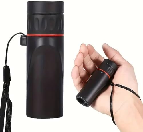 Vocue compact mini telescope packaging and optical lens elements designed for bird watching and hiking