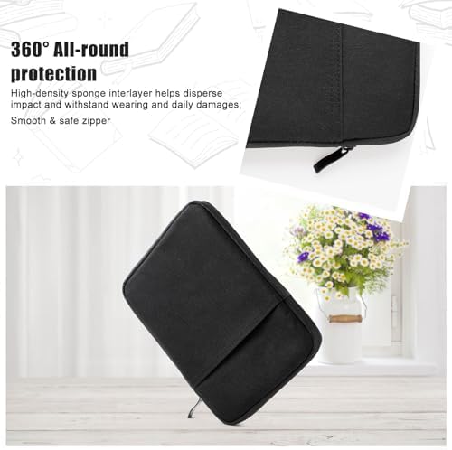 DLRSET e-reader case with accessory pocket side view