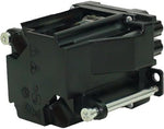 Top view of the high performance replacement lamp and housing module for home entertainment.