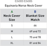 Equinavia waterproof horse neck cover size small black color side view