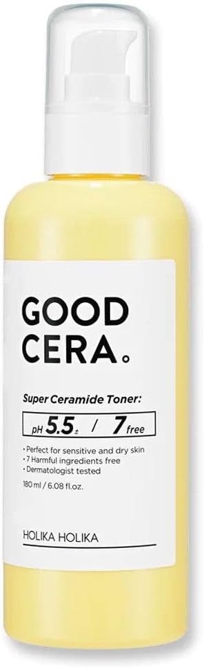 Holika Holika ceramide toner bottle with pump mechanism