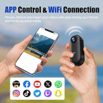 Vauvinmaic bodycam demonstrating the mobile application connection for wireless video preview on a smartphone.