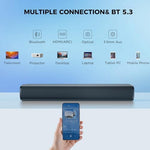 Mzeibo 50W soundbar used for gaming setup