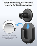 ZHANDEYUA tool free camera wall holder installation on flat surface