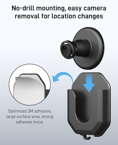 ZHANDEYUA tool free camera wall holder installation on flat surface