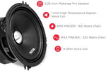 Recoil 5.25 inch door speakers pair highlighting the high strength ferrite magnet