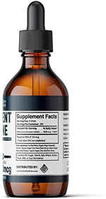 The Healthy Life 4 Me Nascent Iodine bottle with glass of water for usage