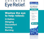 Side view of Bausch and Lomb Advanced Eye Relief box highlighting relief from pollen and smoke.