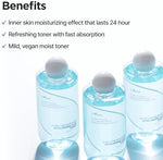 Texture demonstration of the lightweight fast absorbing IsNtree ultra low molecular liquid on skin