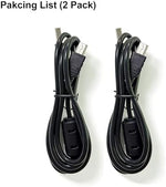 Pack of two premium black sync cables for digital cameras and electronics