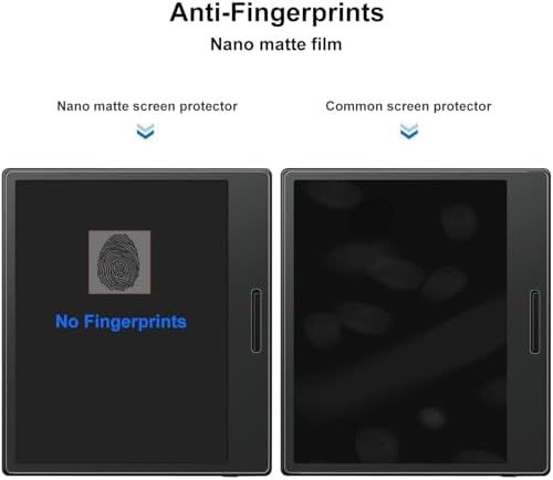 Anti-glare screen protector installation process on Boox tablet