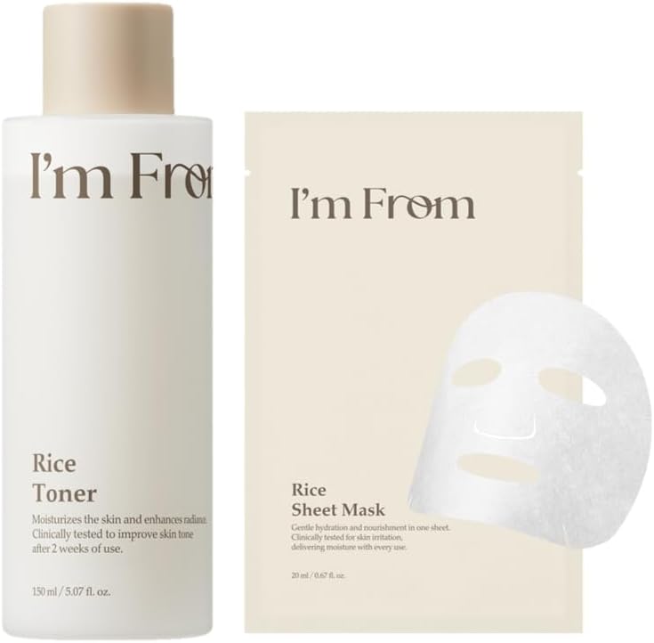I'm From Rice Glow Skin Essential Duo front view for glowing skin