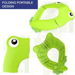 Side view of Magtimes portable travel toilet seat illustrating the anti slip buckle placement