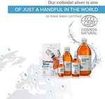Natural silver nano sol supplement solution bottle and portable sprayer