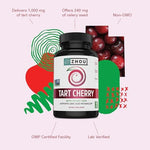 Zhou Nutrition tart cherry and celery seed nutritional facts panel