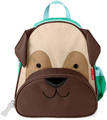 Skip Hop Pug toddler backpack showing padded shoulder straps