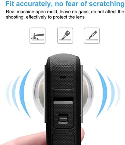 Close up view of scratch resistant protective covers for action cameras