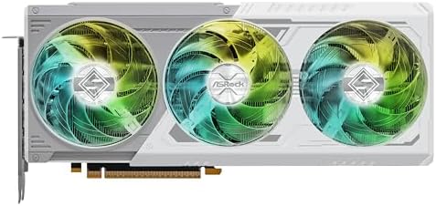 Side angle view of the premium twelve gigabyte overclocked desktop computer component highlighting the integrated lighting sections.