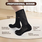 Side view of Kodal ankle support socks for neuropathy management