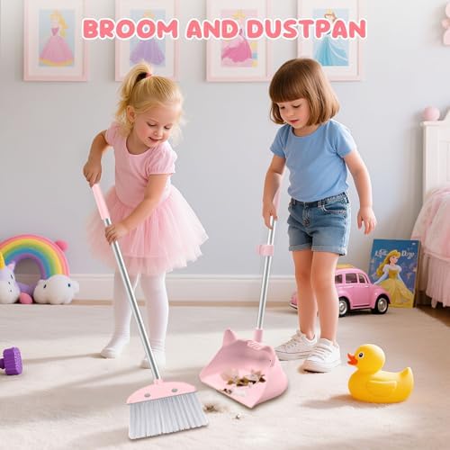 Educational housekeeping toy for kids in pink color