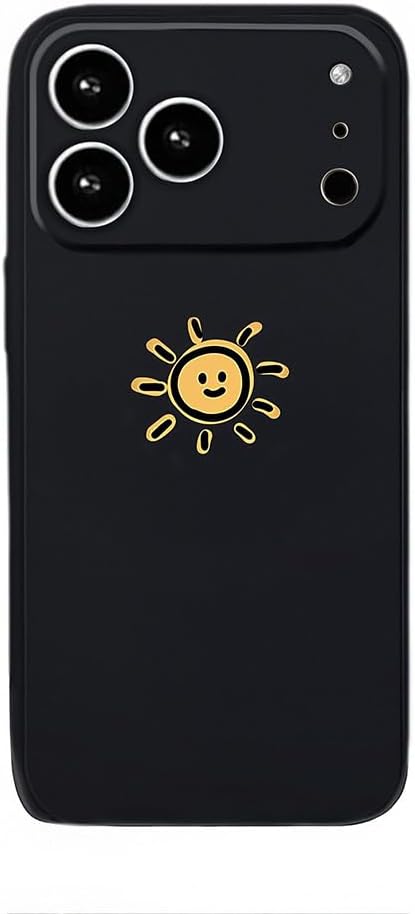 Casechics Compatible with iPhone 11 Pro Max Case,Couple Matching,Whitesun | Cute Couple Matching,Cartoon Sun Moon,Silicone Camera Lens Protection - Image 9