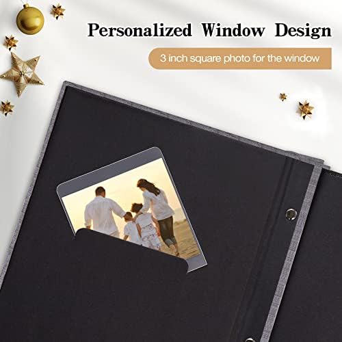 Potricher horizontal pocket layout holding four by six inch family pictures