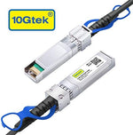 Close up of 10Gtek 25G SFP28 twinax cable gold finger connector