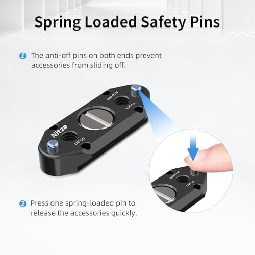 Nitze camera rig accessory with removable locating pins