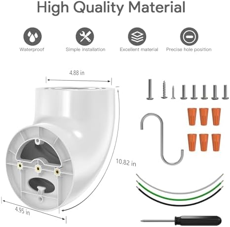 MSAFF under soffit horizontal security camera mount showing installation alignment profiles