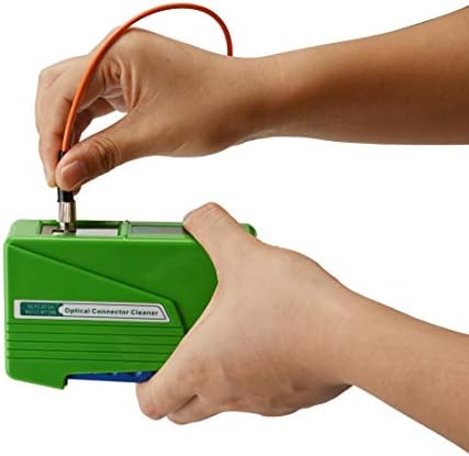 Fiber optic cleaner tool ergonomic side profile