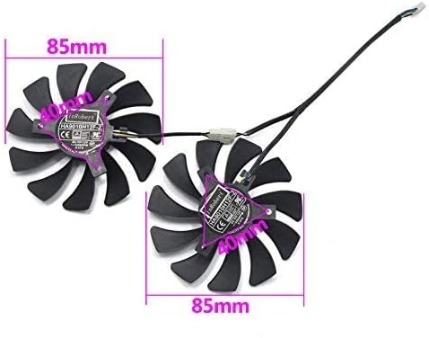 Replacement 4-pin GPU fan connector and mounting holes top layout view