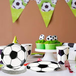 Soccer Themed Tableware Set Serving Twenty Five Party Guests