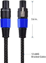 Cable Matters speaker cable coiled for storage