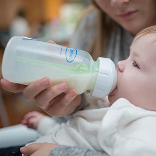 Authentic USA imported baby bottle nipples showcasing the wide neck base compatibility.