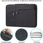 Water resistant nylon surface of Megoo protective bag showing water droplets repelling