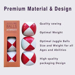Aiyiwreath juggling balls showing soft leather texture