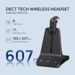 Yealink WH63 E2 mono office headset showing the headband wearing style