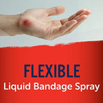 Twin pack of New-Skin first aid liquid spray bottles for minor cuts protection.