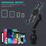 Porfortop tablet mount showing three hundred sixty degree rotation capability in landscape mode.