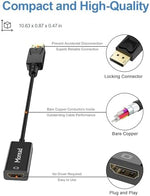 Moread passive screen converter connected between a laptop computer and an external monitor.