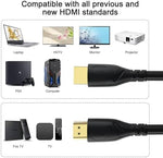Jorenca 6.6 feet high bandwidth display cable connected to a gaming console.